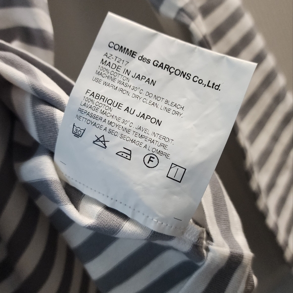 NWOT: Comme des Garcons PLAY Striped Longsleeve - Picture 3 of 4